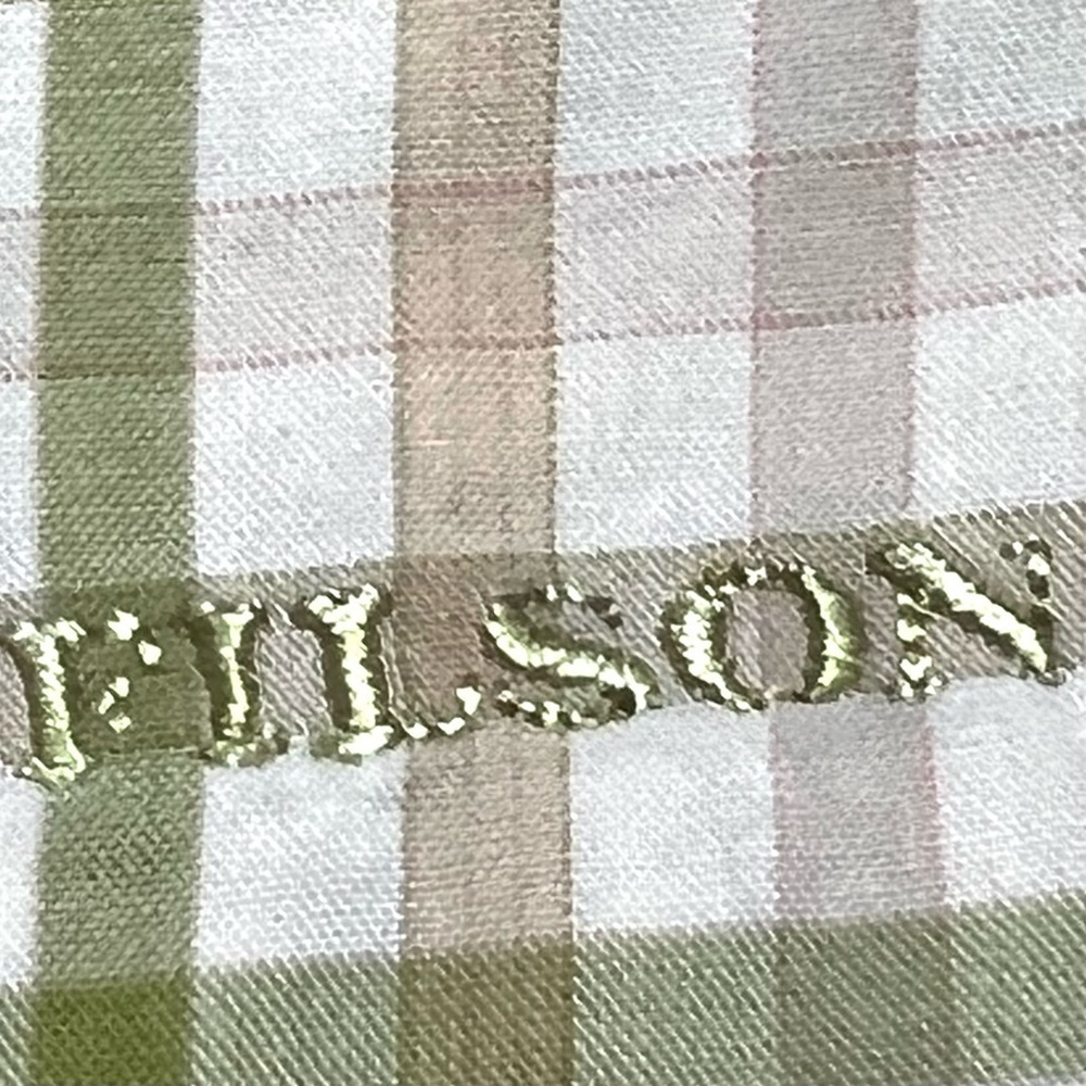 Filson Cotton Tan & Green Plaid Long Sleeve Button Front Shirt Women’s Small - Picture 5 of 12